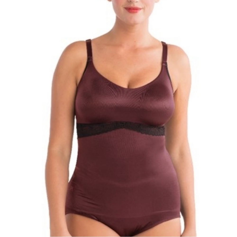 Ruby Ribbon Lace Full Support Shaping Cami, 42